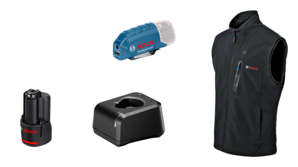 Bosch Blauw GHV 12 + 18V XA | Verwarmde bodywarmer L | Incl. accu & lader - 06188000G6-4059952580814