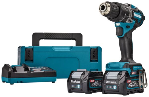 Makita HP002GD201 | 40V Max Klopboor-/schroefmachine | 2,5 Ah accu (2 st) + snellader | in Mbox - HP002GD201-0088381735728