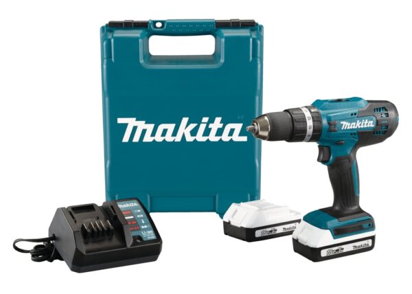 Makita HP488DWAE 18v Klopboor-/schroefmachine | 2 x 2.0 Ah + lader | In koffer - HP488DWAE-0088381734905