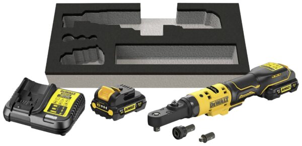 DeWalt DCF500L2G-QW Accu Omschakelratel | XR 12V | 1/4&apos;&apos; en 3/8&apos;&apos; | 3,0Ah Accu + lader - DCF500L2G-QW-5035048789636