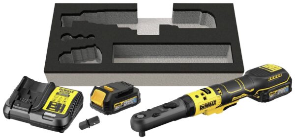 DeWalt DCF510E2G-QW Accu Omschakelratel | XR 18V | 3/8&apos;&apos; en 1/2&apos;&apos; | 1,7Ah Accu + lader - DCF510E2G-QW-5035048793282