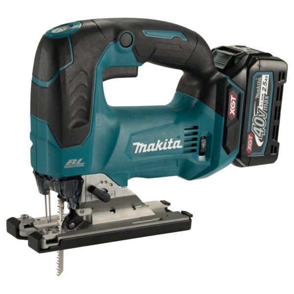 Makita JV002GD201 40 V Max Accu Decoupeerzaag D-greep | 2,5 Ah accu (2 st), snellader, in Mbox-0197050002051