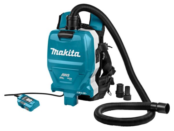 Makita DVC265ZXU Ruggedragen Stofzuiger AWS 2x 18v | zonder accu&apos;s en lader - DVC265ZXU-0088381870122