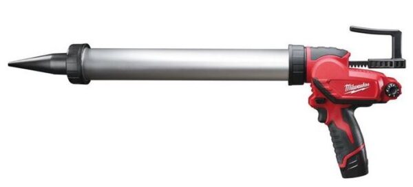 Milwaukee M12 PCG/600A-201B kit-/lijmpistool met 600ml aluminium patroonhouder - 4933441670-4002395001897