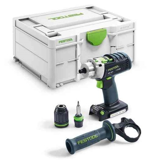 Festool PDC 18/4 Li BASIC accu-klopboormachine QUADRIVE | zonder accu&apos;s en lader 576466-4014549360378