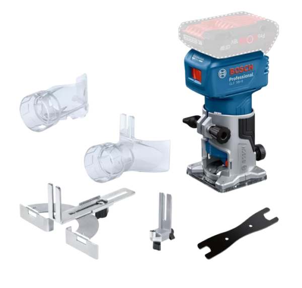 Bosch Blauw GLF 18V-8 Professional Accu Kantenfrees | 18V | Zonder accu en lader | In doos - 06016C6000-4053423303988
