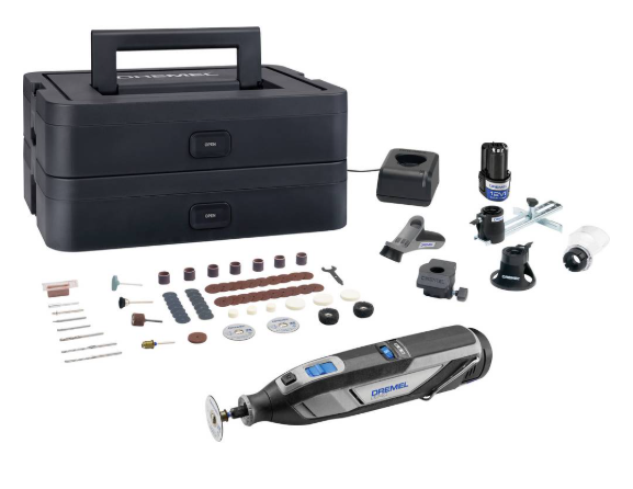 Dremel 8240-5/65 Platinum 12V Accu Multitool Set | Incl. 2 x 2 Ah accu + lader | In koffer - F0138240JP-8710364083381