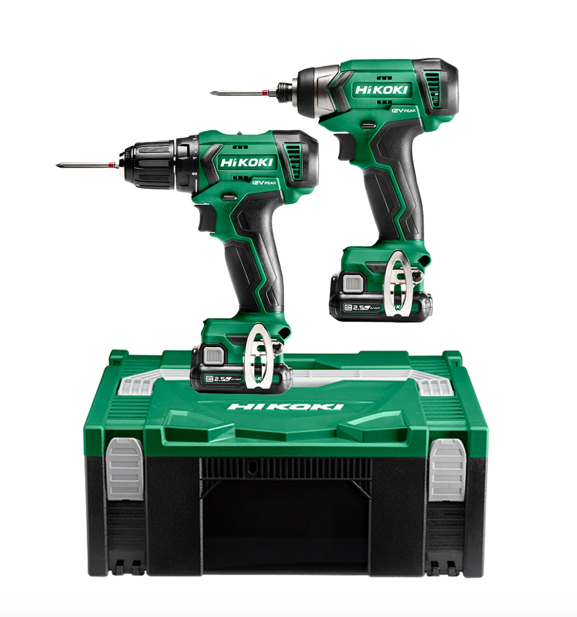 Hikoki KC12DAWAZ | Accu slagschroevendraaier en boor-schroefmachine 12V | Incl. accu&apos;s en lader | in koffer - KC12DAWAZ-4966376330119