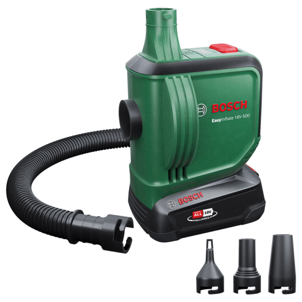 Bosch Easyinflate 18V-500 Accu Luchtpomp | 1 x 2,0 Ah accu + lader - 0603947201-4053423241105