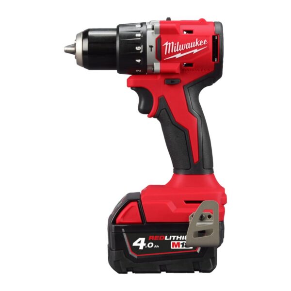 Milwaukee M18 BLPDRC-402C M18 klopboormachine 60Nm compact brushless, 2 x 4,0 Ah - 4933492824-4058546476953