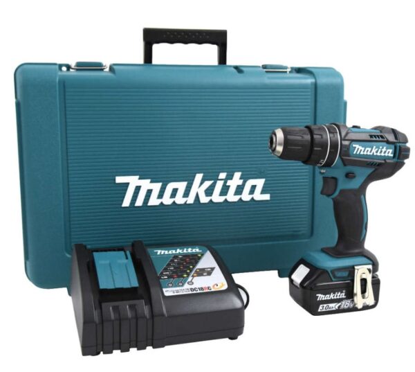 Makita DHP482RF 18V (Klop)boor-schroefmachine 3.0Ah - geleverd met 1 accu-0088381861595