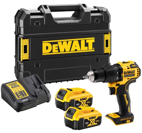 DeWalt DCD709P2T | Compacte accu klopboormachine | 18V | 2 x 5.0 Ah Li-Ion accu&apos;s | in TSTAK koffer-5035048737187
