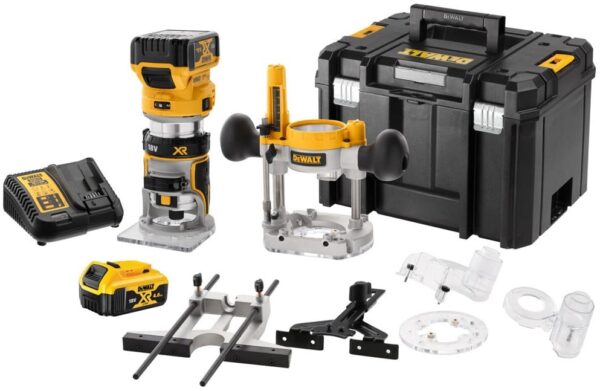 DeWalt DCW604P2 | Accu bovenfrees/kantenfrees | 18V | 5.0Ah | Li-Ion | Set - DCW604P2-QW-5035048711835