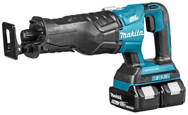 Makita DJR360PT2 - 2x18 V Reciprozaag 5,0 Ah accu (2 st), duo snellader, koffer-0088381806299