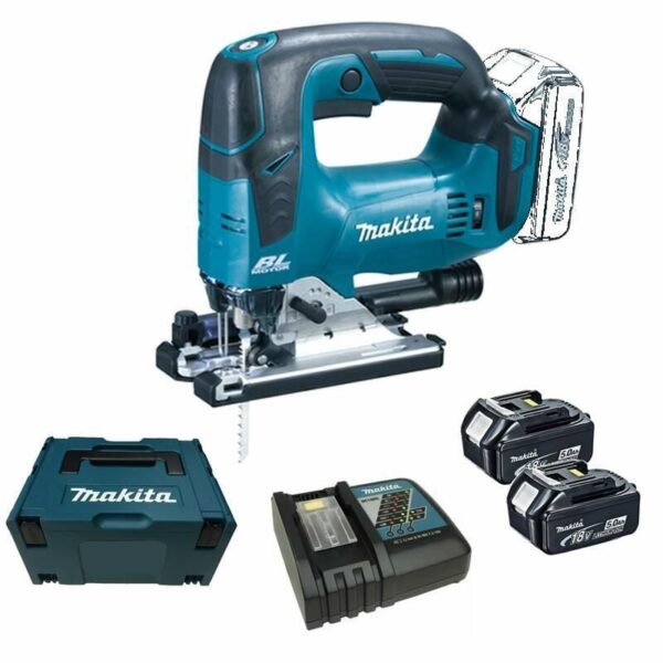 Makita DJV182RTJ Accu Decoupeerzaag D-greep | 18v 5.0Ah - DJV182RTJ-0088381814065