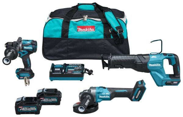 Makita DK0159G301 | Combiset | 40 V Max | 4,0 Ah accu | snellader | DF001G, GA005, JR001G | in Tas-0088381740845
