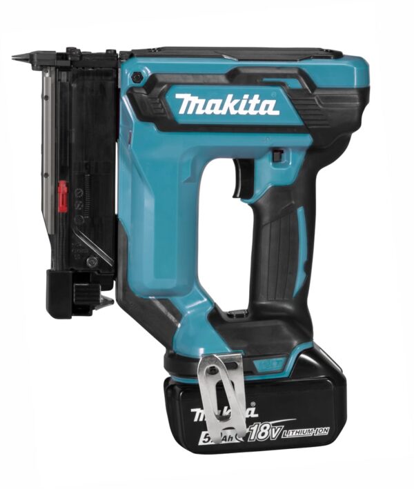 Makita DPT353RTJ 18v Pintacker 5,0 Ah accu (2 st), snellader, Mbox-0088381835473
