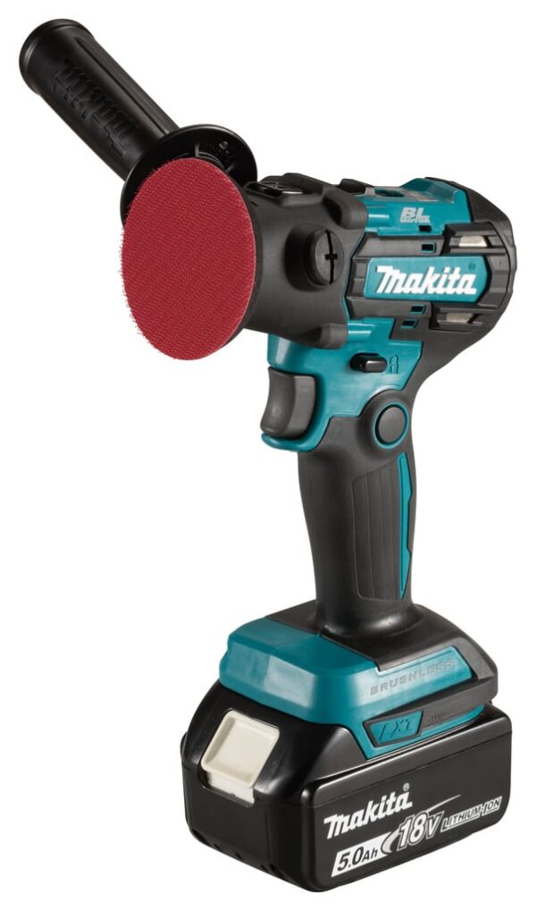 Makita DPV300RTJ | Accu Polijst/poetsmachine | 80 mm | 18V | Set | 9,0 Ah Li-Ion-0088381735261