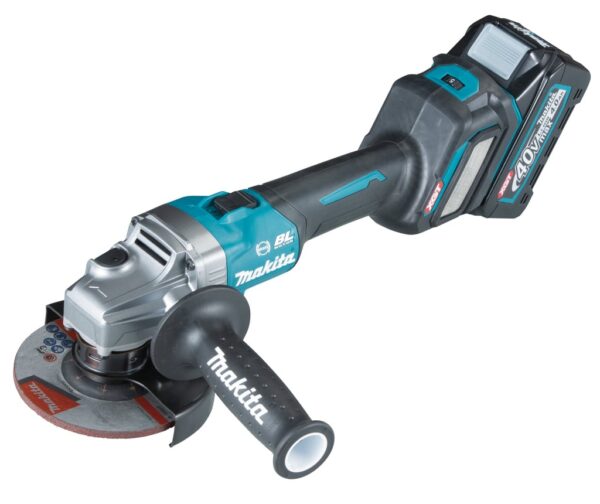 Makita GA023GM201 | 40 V Max | Haakse slijper | AWS 125 mm | 4,0 Ah accu | Mbox-0088381722162