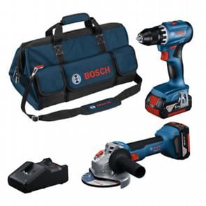 Bosch Blauw Combiset 18V-set met 2 machines | GSR + GWS + 2 x 4,0 Ah + GAL - 0615A5007N-4053423352979