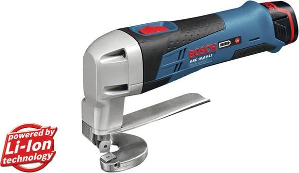 Bosch Blauw GSC 12V-13 | Accu Plaatschaar | Set | L-Boxx - 060192610A-3165140987790