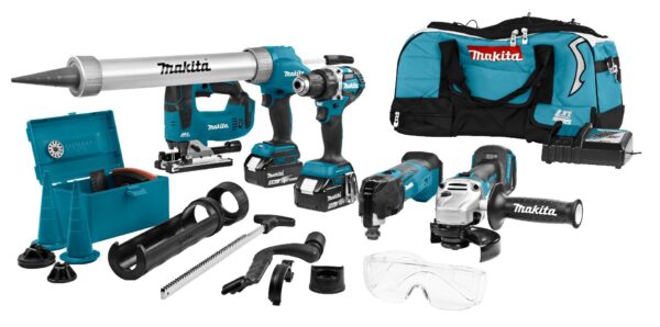 Makita DLX5040TX1 18 V Combiset voor allround werkzaamheden 5,0 Ah accu&apos;s (2st.) in Tas - DLX5040TX1-0088381858076