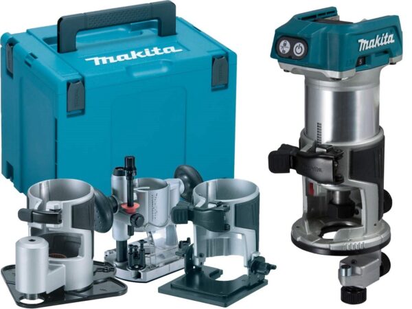 Makita DRT50ZJX3 Accu Freesmachine 18v Li-ion | zonder accu&apos;s en lader in M-box-0088381846134