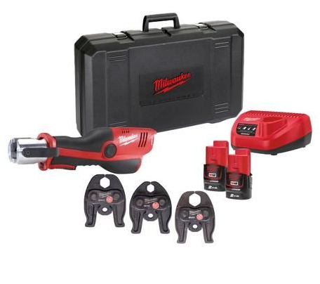 Milwaukee M12 ONEHPT-202C V-Set 2 | M12™ hydraulische subcompactperstool - 4933481035-4058546413200