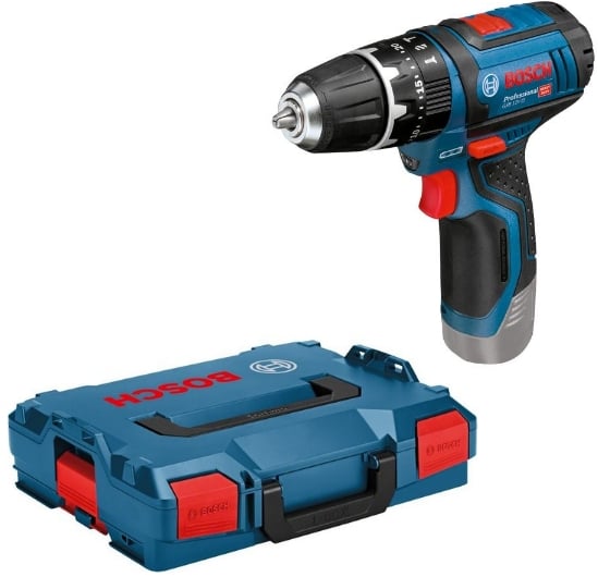 Bosch Blauw GSB 12V-15 Solo Klopboormachine | zonder accu&apos;s en lader in L-boxx - 06019B690E-3165140773287
