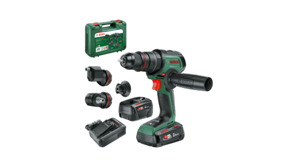 Bosch Groen AdvancedImpact 18V-80 QuickSnap | Accu Klopboormachine | 82 Nm | Incl. accessoires | 2x 18 V Li-Ion accu&apos;s (2,5 Ah & 4.0 Ah) + oplader |-4053423239881