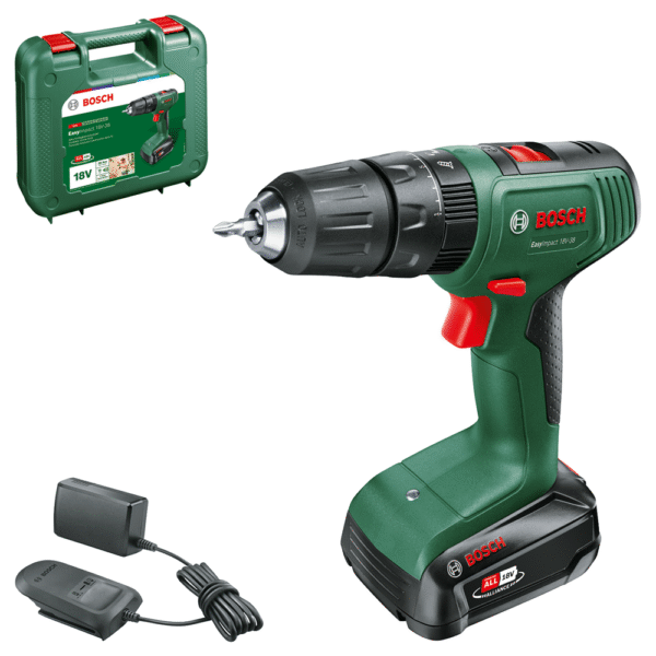 Bosch Easyimpact 18V-38 - Accuklopboorschroevendraaier 1 x 2,0 Ah accu + lader - 06039D810E-4053423243048