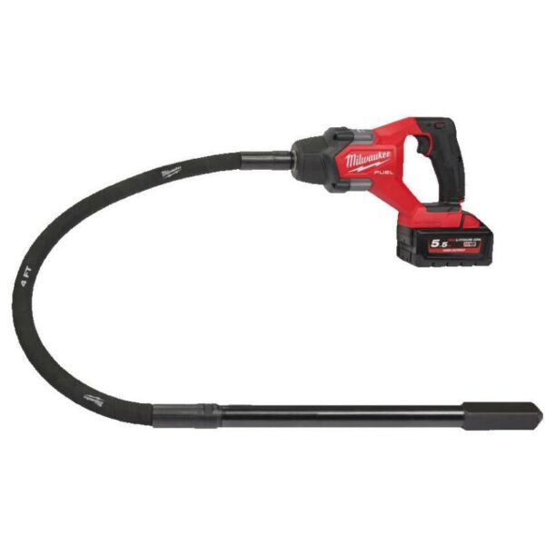 Milwaukee M18 FUEL Betontrilnaald | 1,2 m | 5,5 Ah accu + snellader | FCVN12-551 - 4933479597-4058546373917