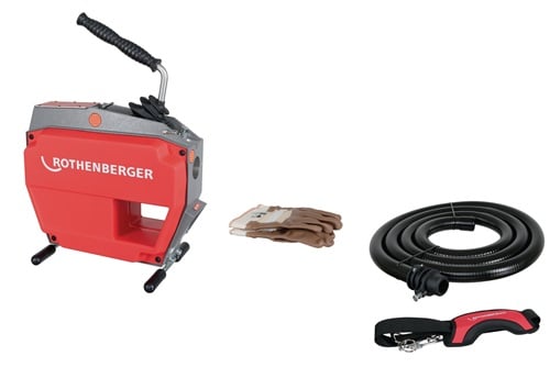 Rothenberger Accu-pijpreingingsmachine | voor buis d. 20-150 mm | 1 stuk - 1000003345 1000003345-4004625535424