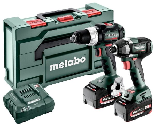 Metabo Accu Combo Set 2.8.4 | BS 18 LT BL (Klopboormachine) + SSD 18 LT 200 BL (Slagschroevendraaier) | 18 V | 2x 5.2Ah, ASC 55 | In Metabox --4061792210592
