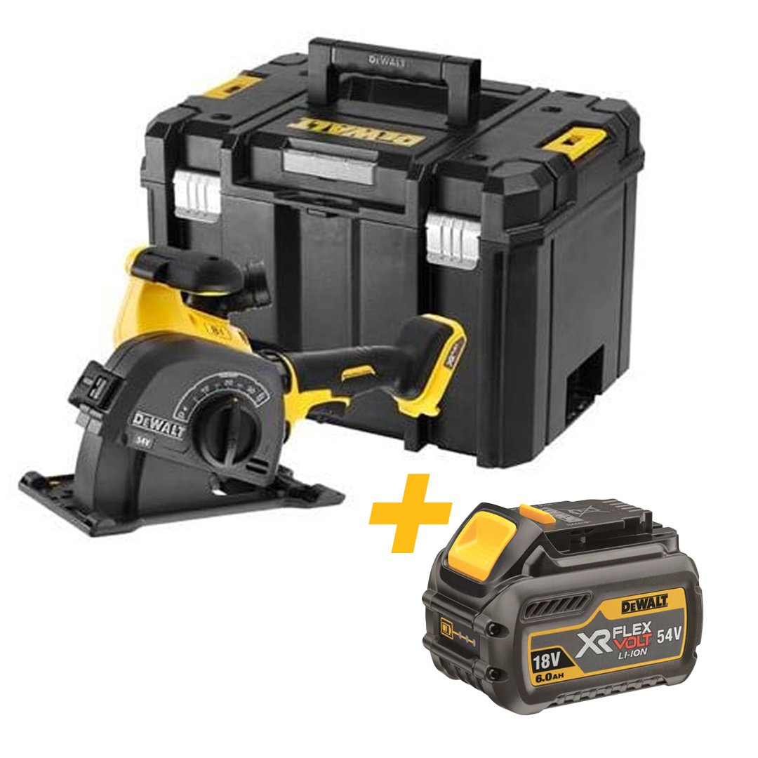 DeWalt DCG200NT | Sleuvenfrees | Flexvolt 54 V | Li-ion | Body | Inclusief DCB546-XJ XR FLEXVOLT 18V-54V Accu 6.0Ah accu-5035048705438+5035048646298