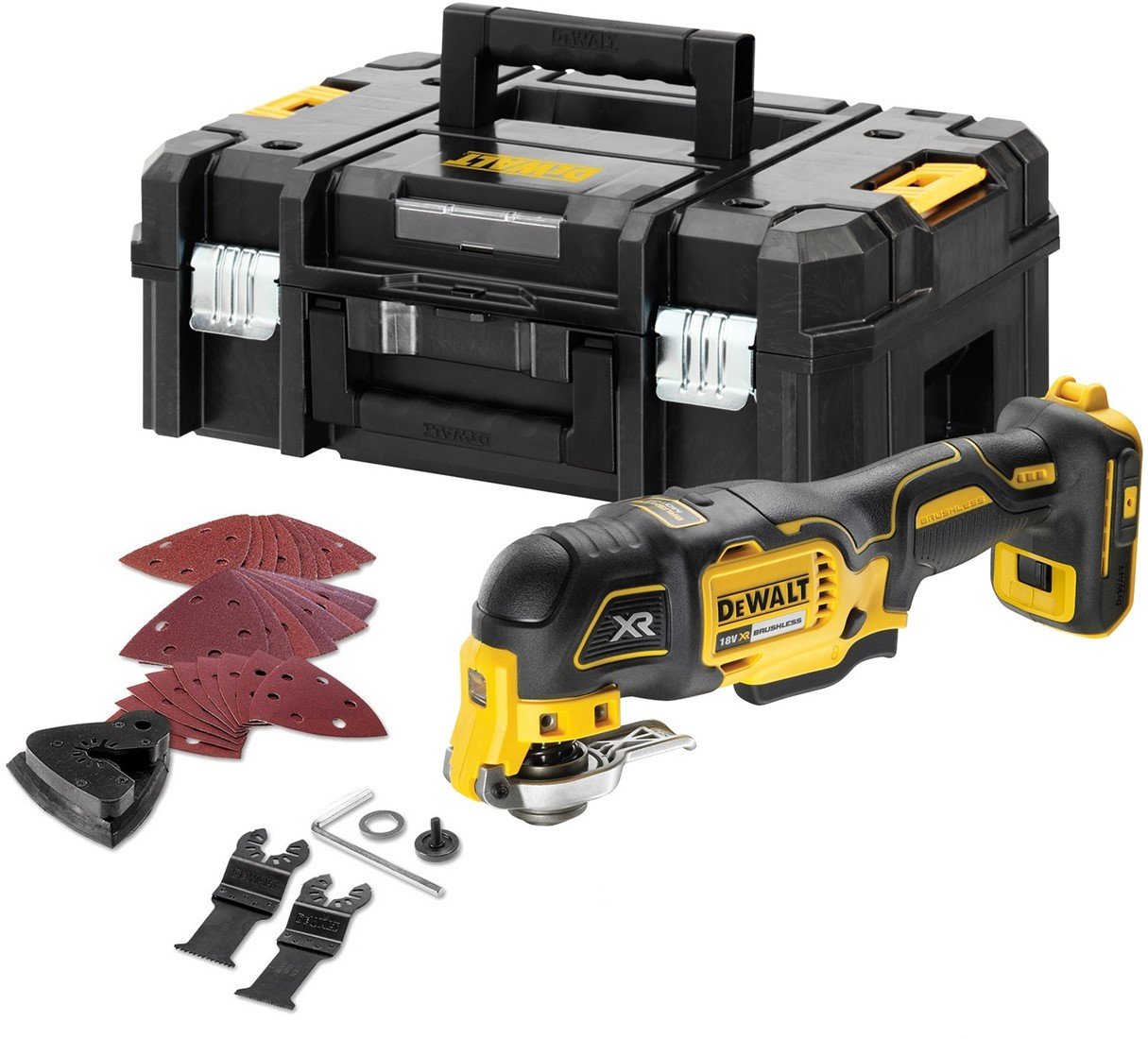 DeWalt DCS356NT-XJ | 18V Oscillerende multitool | Zonder accu&apos;s en lader in T-Stak koffer - DCS356NT-XJ-5035048726532