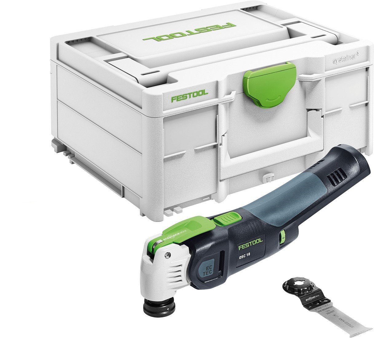 Festool OSC 18 Li E-Basic Oscillerende Accu Multitool VECTURO | zonder accu&apos;s en lader - 576591-4014549361177