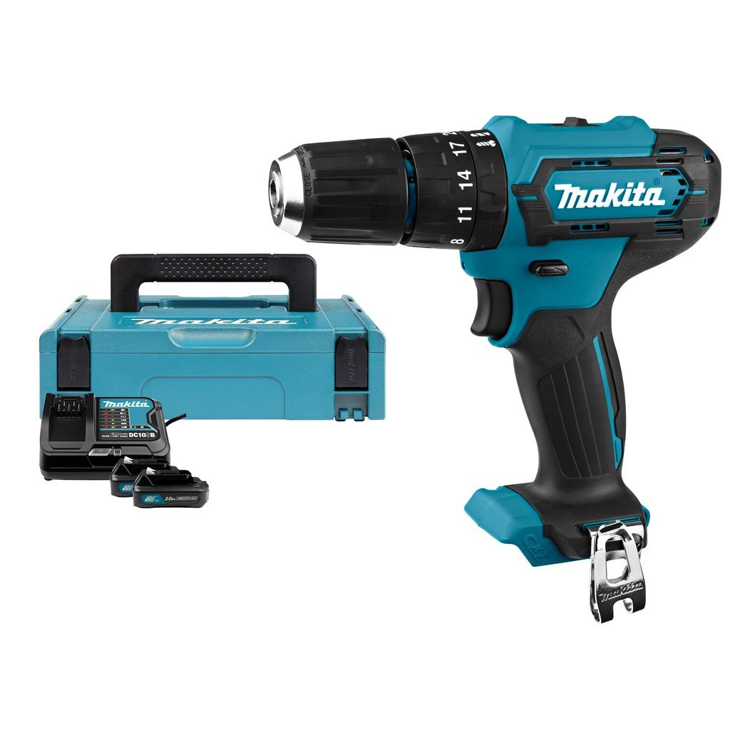 Makita HP333DSAJ | 12 V Max | Klopboor-/schroefmachine | 2,0 Ah accu (2 st) | lader | in Mbox - HP333DSAJ-0088381872959